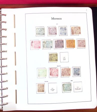 1885-1990, Lot exceptionnel de Monaco en 21 albums et