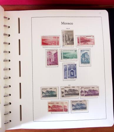 1885-1990, Lot exceptionnel de Monaco en 21 albums et