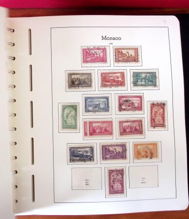 1885-1990, Lot exceptionnel de Monaco en 21 albums et