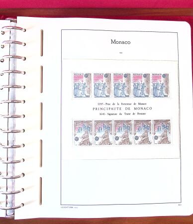 1885-1990, Lot exceptionnel de Monaco en 21 albums et