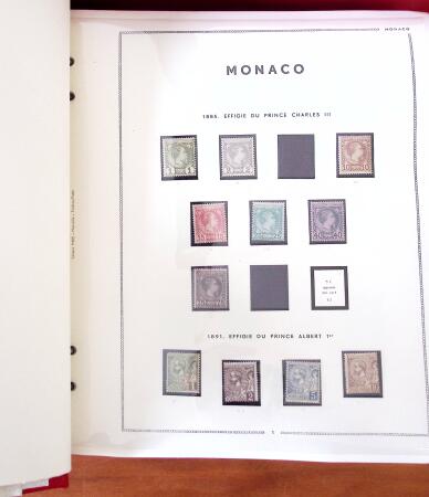 1885-1990, Lot exceptionnel de Monaco en 21 albums et