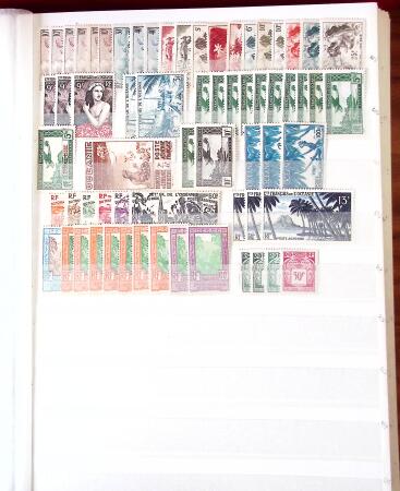 1859-1970, Très belle collection de colonies en 12