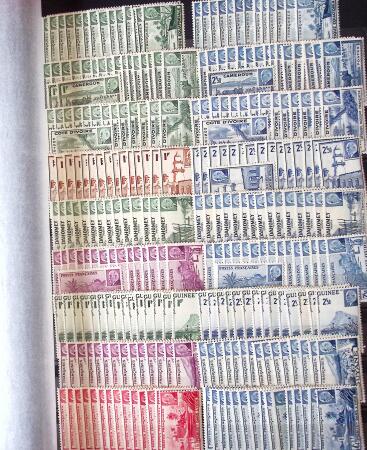 1859-1970, Très belle collection de colonies en 12