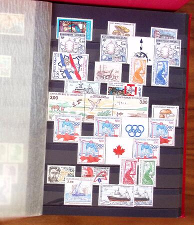 1948-1970, Trois albums avec TAAF et Saint-Pierre et