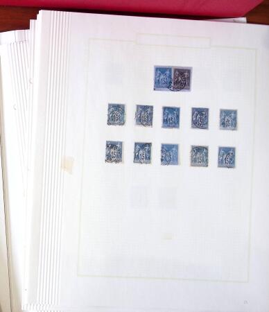 1860-1965, Collection principalement de bleus de France