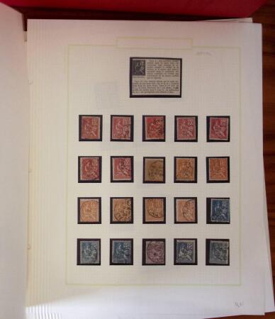 1860-1965, Collection principalement de bleus de France