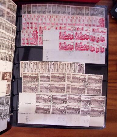 1900-2004, Stock de neuf en 14 classeurs, presque exclusivement
