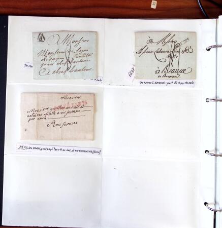 1750-1947, Collection de lettres classées par TARIFS