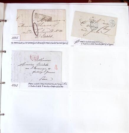 1750-1947, Collection de lettres classées par TARIFS