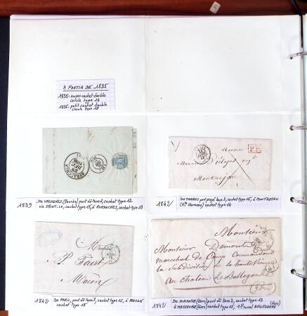 1750-1947, Collection de lettres classées par TARIFS