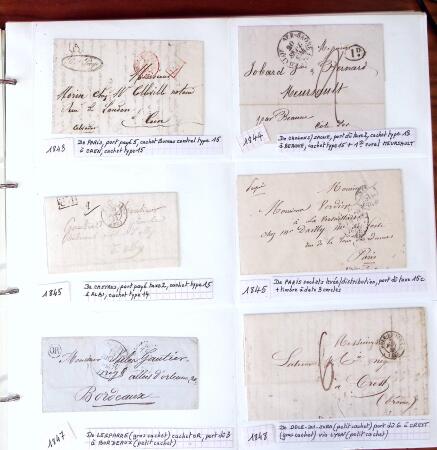 1750-1947, Collection de lettres classées par TARIFS