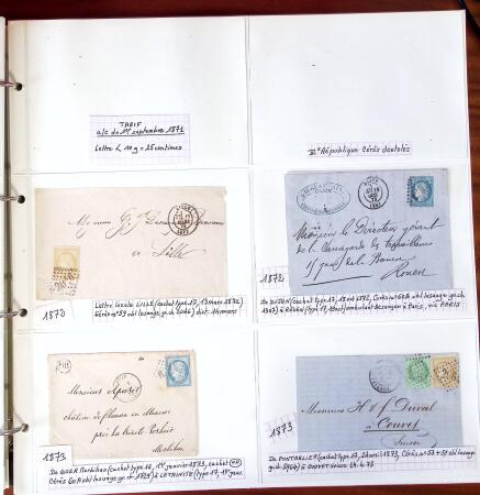 1750-1947, Collection de lettres classées par TARIFS
