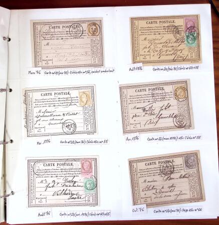 1750-1947, Collection de lettres classées par TARIFS
