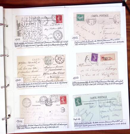 1750-1947, Collection de lettres classées par TARIFS