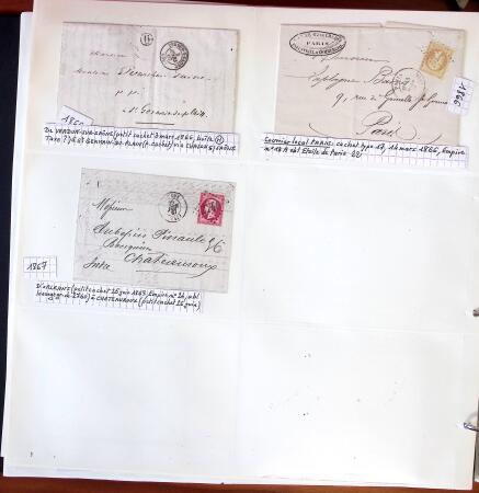 1750-1947, Collection de lettres classées par TARIFS