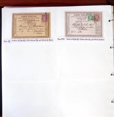 1750-1947, Collection de lettres classées par TARIFS
