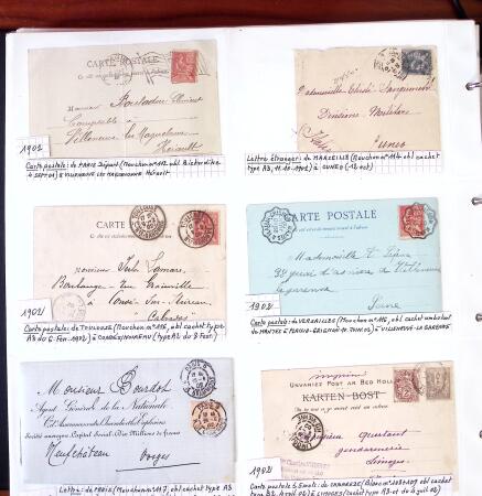 1750-1947, Collection de lettres classées par TARIFS