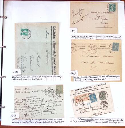 1750-1947, Collection de lettres classées par TARIFS