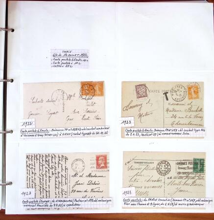 1750-1947, Collection de lettres classées par TARIFS