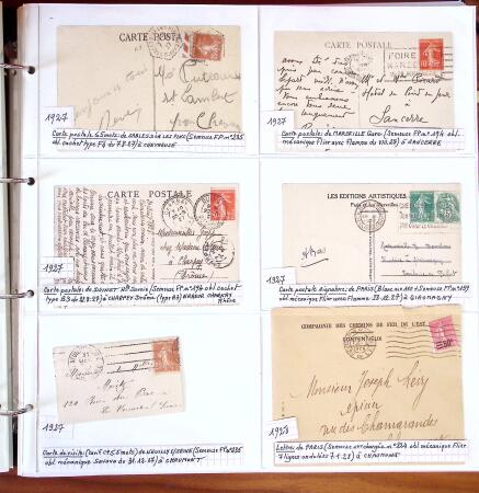1750-1947, Collection de lettres classées par TARIFS