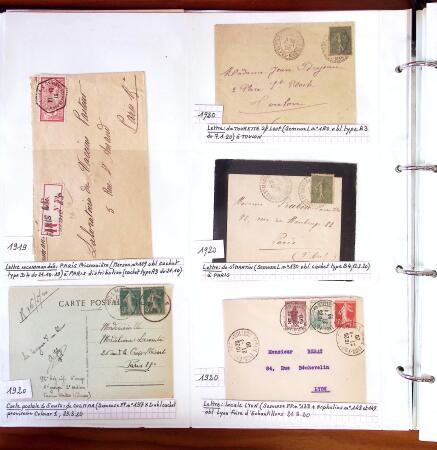 1750-1947, Collection de lettres classées par TARIFS