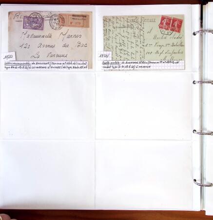 1750-1947, Collection de lettres classées par TARIFS