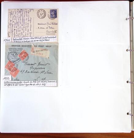 1750-1947, Collection de lettres classées par TARIFS