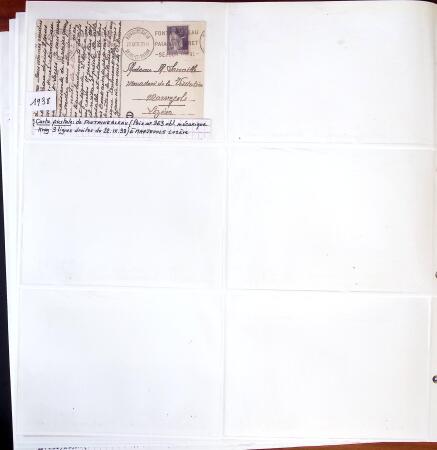 1750-1947, Collection de lettres classées par TARIFS