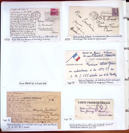1750-1947, Collection de lettres classées par TARIFS