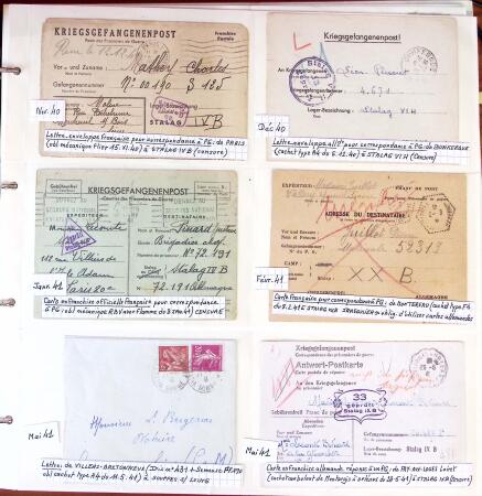 1750-1947, Collection de lettres classées par TARIFS