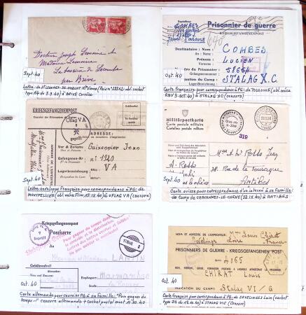 1750-1947, Collection de lettres classées par TARIFS