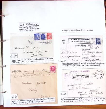 1750-1947, Collection de lettres classées par TARIFS