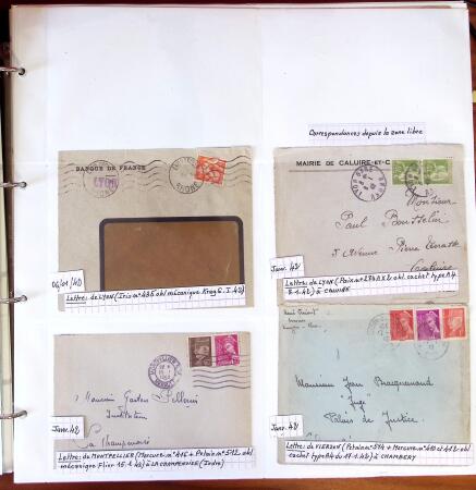 1750-1947, Collection de lettres classées par TARIFS