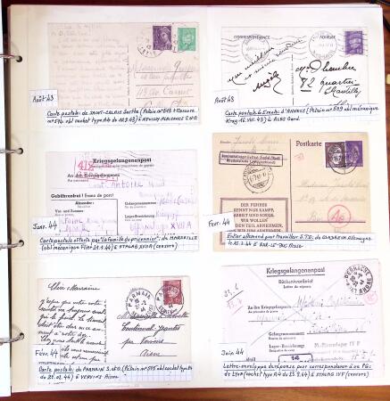 1750-1947, Collection de lettres classées par TARIFS
