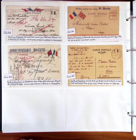 1750-1947, Collection de lettres classées par TARIFS