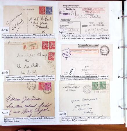 1750-1947, Collection de lettres classées par TARIFS
