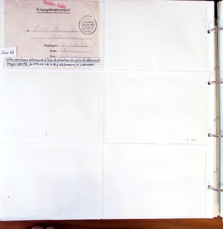 1750-1947, Collection de lettres classées par TARIFS