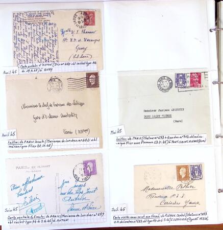 1750-1947, Collection de lettres classées par TARIFS