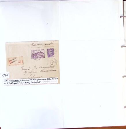 1750-1947, Collection de lettres classées par TARIFS