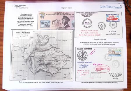 LES ILES CROZET, Exceptionnelle collection d'exposition