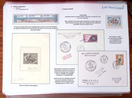 LES ILES CROZET, Exceptionnelle collection d'exposition