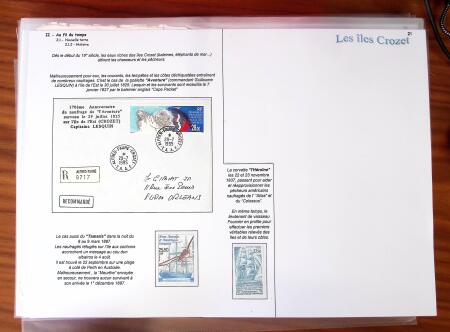 LES ILES CROZET, Exceptionnelle collection d'exposition