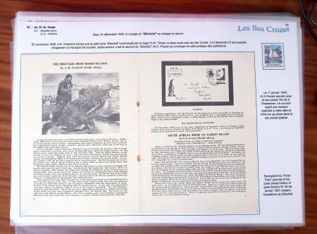LES ILES CROZET, Exceptionnelle collection d'exposition