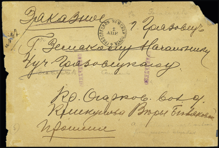 Group of 8 different covers franked with ZEMSTVOS stamps