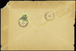 Group of 8 different covers franked with ZEMSTVOS stamps