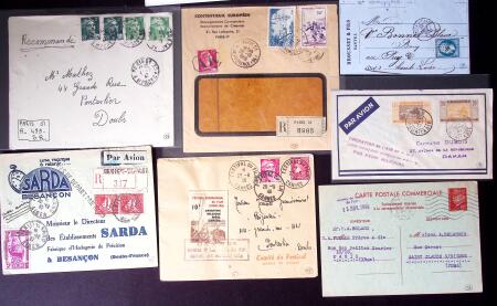 1864-1956, 69 lots de lettres préparés et décrits
