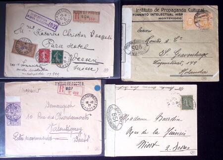 1864-1956, 69 lots de lettres préparés et décrits