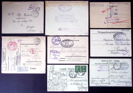 1864-1956, 69 lots de lettres préparés et décrits