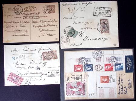 1864-1956, 69 lots de lettres préparés et décrits