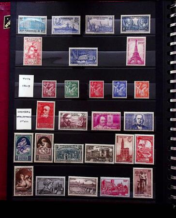 1914-2022, Belle collection de timbres neufs de France